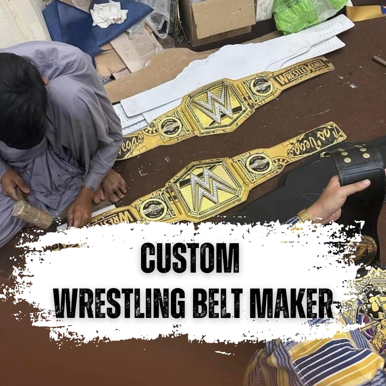 Zevron Wrestling Belt - Durable Training and Weightlifting Support Belt