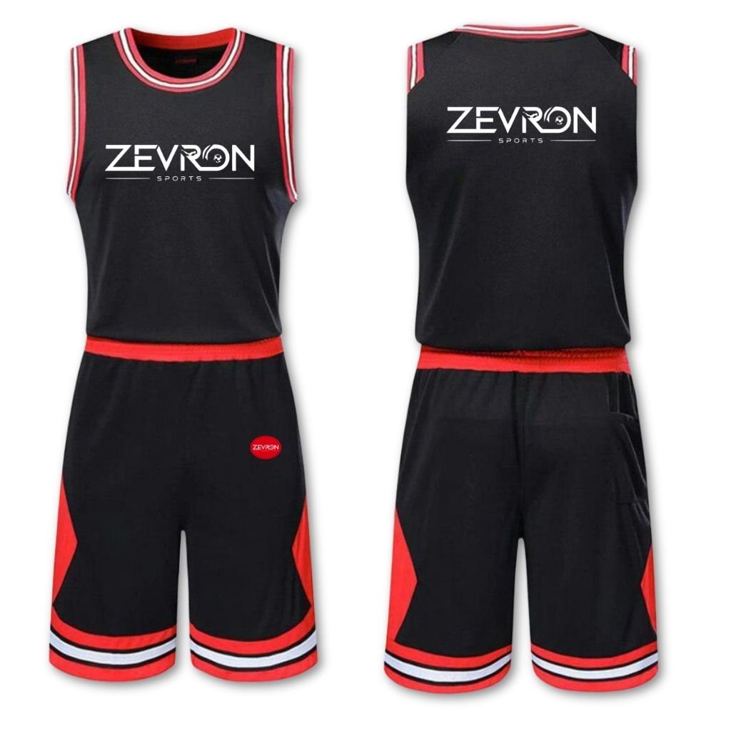 Zevron Sports custom handmade basketball jersey and shorts for American Girl doll