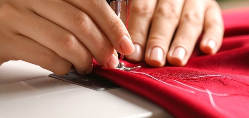 Cut and sew custom hoodie panels stitched with precision by Zevron Sports