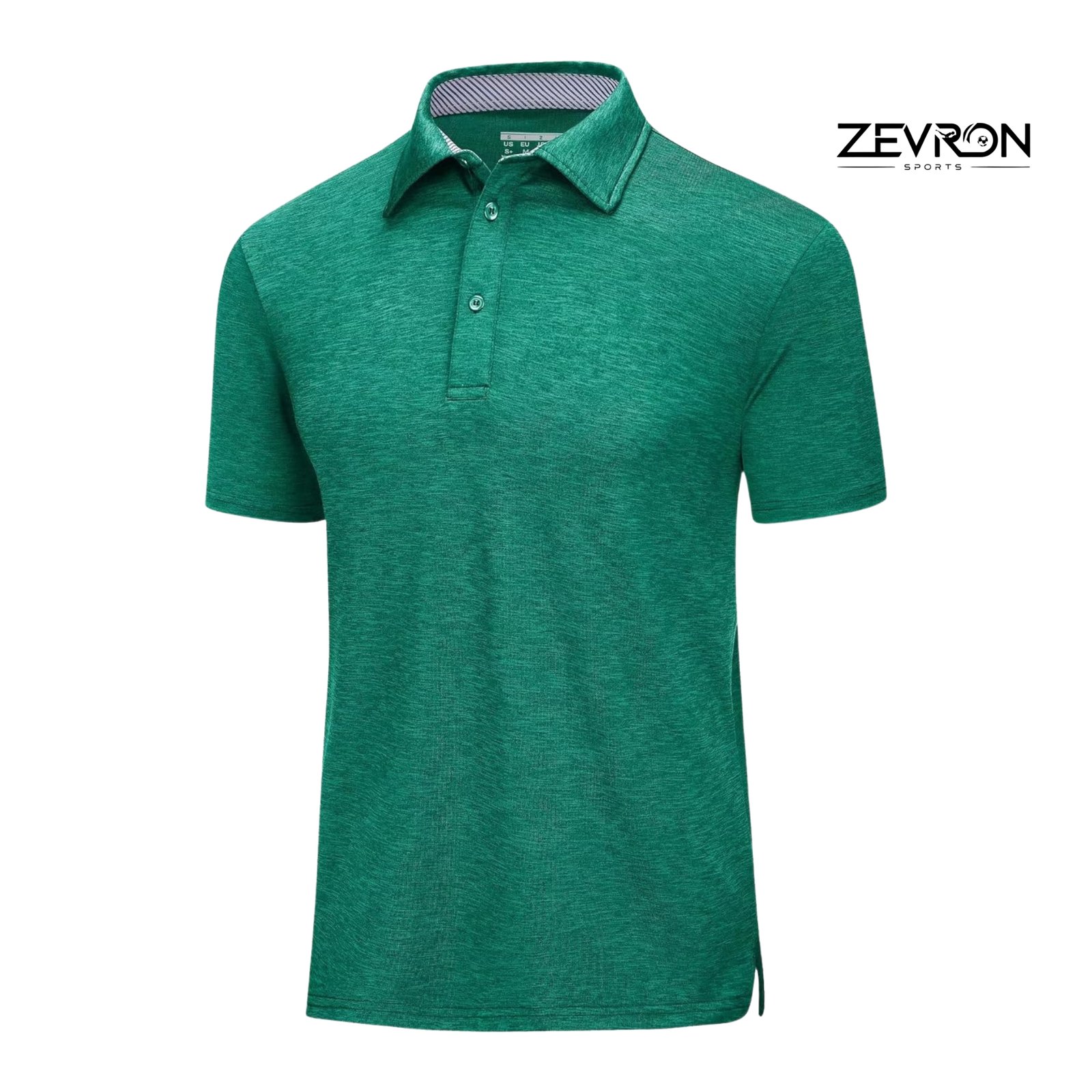 Zevron Sports lavender purple performance pique polo shirt with chest pocket for men