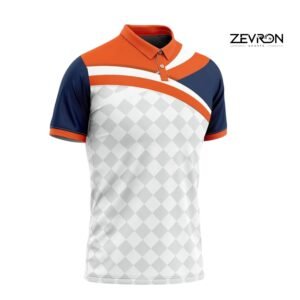 Zevron Sports men's performance polo shirt in espresso brown and lavender purple, athletic tailored fit with moisture-wicking pique fabric.