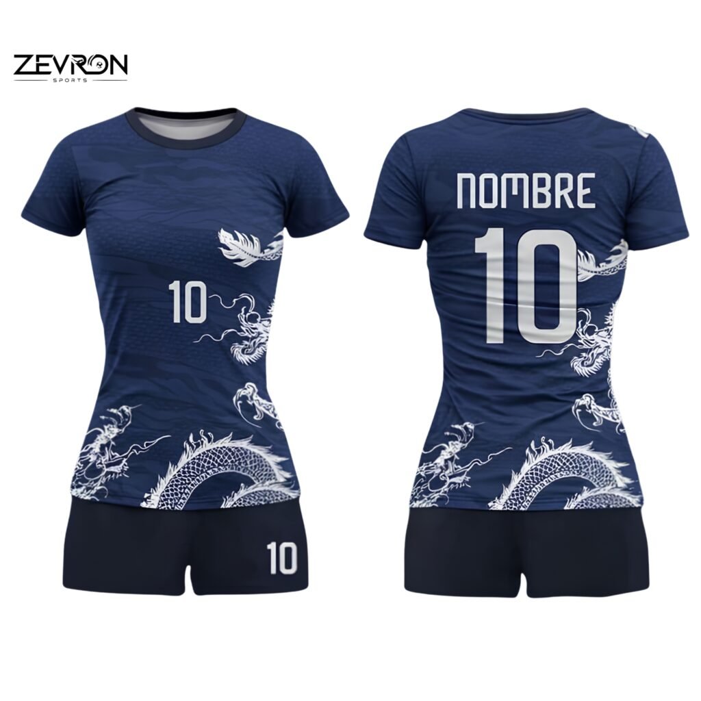 Zevron Damen-Sporttrikot in Rosa und Weiß mit abstraktem Grafik-Design und Spielernummer 10.