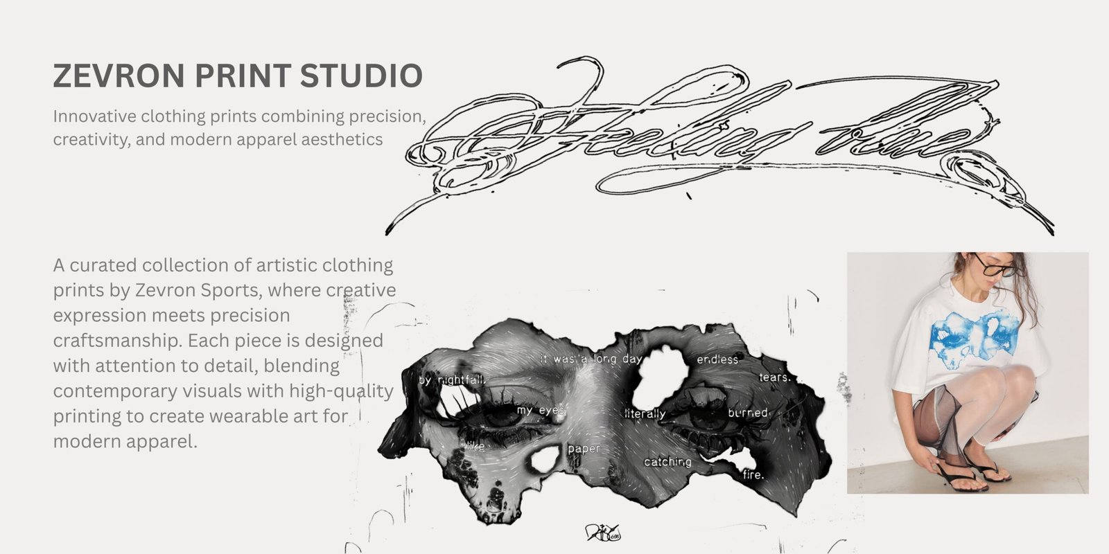 A curated collection of artistic clothing prints combining precision, creativity, and modern aesthetics for high-quality wearable art.